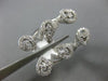ESTATE LARGE .92CT DIAMOND 18KT WHITE GOLD 3D MULTI PEAR SHAPED ZIG ZAG FUN RING