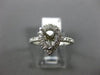 ESTATE .38CT DIAMOND 14KT WHITE GOLD PEAR SHAPE HALO SEMI MOUNT ENGAGEMENT RING