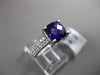 ESTATE 2.21CTW DIAMOND & AAA AMETHYST 14KT WHITE GOLD DOUBLE ROW ENGAGEMENT RING
