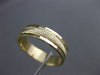ESTATE 14KT YELLOW GOLD CLASSIC WAVE DIAMOND CUT WEDDING ANNIVERSARY RING #23520