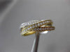 ESTATE 1.18CT DIAMOND 18KT WHITE & YELLOW & ROSE GOLD 3D TRI INTERTWINING RING