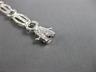 ESTATE WIDE .96CT DIAMOND 14KT WHITE GOLD CLASSIC CIRCLE OF LIFE TENNIS BRACELET