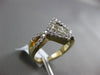ESTATE WIDE 1.01CT ROUND & PRINCESS DIAMOND 14K WHITE GOLD 3D INFINITY LOVE RING
