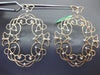 ESTATE MASSIVE .97CT DIAMOND 18KT ROSE GOLD 3D BUTTERFLY ETOILE HANGING EARRINGS