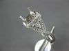 ESTATE LARGE .71CT DIAMOND 14KT WHITE GOLD INFINITY SEMI MOUNT ENGAGEMENT RING