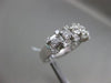 ESTATE 1.49CT DIAMOND 14KT WHITE GOLD 3D 5 STONE SQUARE WEDDING ANNIVERSARY RING