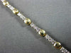 ESTATE .63CT DIAMOND 14KT WHITE & YELLOW GOLD BY THE YARD TENNIS BRACELET 3mm