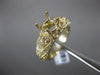 ESTATE .36CT DIAMOND 14K YELLOW GOLD 3D OPEN FILIGREE SEMI MOUNT ENGAGEMENT RING