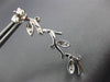 ESTATE .40CT DIAMOND 14K WHITE GOLD MULTI LEAF ELONGATED HANGING EARRINGS #21077