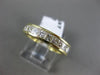 ESTATE 1.44CT PRINCESS DIAMOND 14KT YELLOW GOLD WEDDING ANNIVERSARY RING #12437