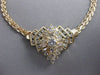 ESTATE 1.25CTW DIAMOND 14KT YELLOW GOLD FLAT WOVEN NECKLACE 16.50" ITALY #2618