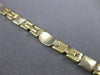 ESTATE 14KT WHITE & YELLOW GOLD 3D OVAL & SQUARE LINK LOVE BRACELET #23327