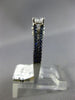 ESTATE .73CT DIAMOND & AAA SAPPHIRE 14KT WHITE GOLD 3D FILIGREE ENGAGEMENT RING