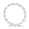 .38CT DIAMOND 14KT WHITE GOLD ETERNITY ROUND AND MARQUISE SHAPE ANNIVERSARY RING