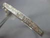 ESTATE 2.50CT PRINCESS CUT DIAMOND 14KT WHITE GOLD 2 ROW CLASSIC BANGLE BRACELET
