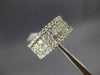 ESTATE LARGE 1.90CT DIAMOND 14KT WHITE GOLD 3D FIVE ROW WEDDING ANNIVERSARY RING