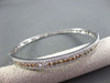 ESTATE 2.13CT WHITE & FANCY YELLOW DIAMONDS 14KT WHITE GOLD BANGLE AMAZING!!!