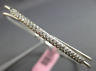 ESTATE .25CT DIAMOND 14KT WHITE GOLD CRISS CROSS BAR FLEXIBLE MESH LOVE BRACELET