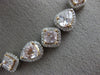 ESTATE LARGE 16.9CT WHITE & PINK DIAMOND 18KT WHITE & ROS GOLD ETERNITY NECKLACE