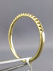 ESTATE .23CT AAA YELLOW SAPPHIRE 14KT YELLOW GOLD 3D CLASSIC SEMI ETERNITY RING