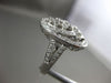 ESTATE LARGE .38CT DIAMOND 14KT WHITE GOLD 3D FILIGREE MILGRAIN ETOILE FUN RING