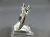 ESTATE .45CT DIAMOND 14KT WHITE GOLD V SHAPE CLASSIC SEMI MOUNT ENGAGEMENT RING