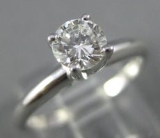 .42CT DIAMOND 14KT WHITE GOLD 4.5MM ROUND SOLITAIRE ENGAGEMENT RING F VVS#26578