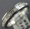 ESTATE .60CT MULTI CUT DIAMOND 14KT WHITE GOLD CHANNEL ANNIVERSARY RING #20172