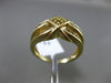 ESTATE .35CT INTENSE YELLOW & WHITE DIAMOND 14KT YELLOW GOLD 3D ANNIVERSARY RING