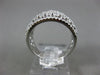 ESTATE WIDE 2.0CT DIAMOND 14KT WHITE GOLD 3D MULTI ROW CLASSIC ANNIVERSARY RING