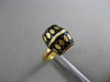 ANTIQUE 22KT YELLOW GOLD HANDCRAFTED BLACK ENAMEL 3D FUN RING ONE OF KIND #23900
