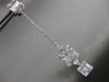 ESTATE 2.06CT DIAMOND 18KT WHITE GOLD CLUSTER SQUARE HANGING CHANDELIER EARRINGS