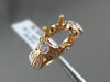 ESTATE LARGE .85CT DIAMOND 14KT ROSE GOLD 3D FILIGREE SEMI MOUNT ENGAGEMENT RING
