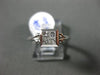 ESTATE .55CT PRINCESS DIAMOND 18K WHITE GOLD 3D INVISIBLE BEZEL ENGAGEMENT RING