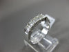 ESTATE 1.0CT BAGUETTE DIAMOND 14K WHITE GOLD 3D 5 STONE WEDDING ANNIVERSARY RING
