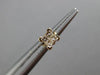 ESTATE .15CT PRINCESS DIAMOND 14KT YELLOW GOLD SOLITAIRE CLASSIC STUD EARRINGS