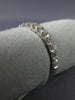 ESTATE .55CT DIAMOND 18KT WHITE GOLD 12 STONE SEMI ETERNITY ANNIVERSARY RING