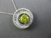 ESTATE LARGE 2.09CT WHITE & YELLOW DIAMOND 14K WHITE GOLD CIRCLE OF LIFE PENDANT