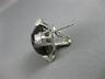 ESTATE EXTRA LARGE 11.78CT DIAMOND & AAA SMOKEY TOPAZ 18K WHITE GOLD 3D EARRINGS