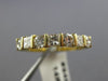 ESTATE .80CT ROUND & PRINCESS DIAMOND 14KT YELLOW GOLD 3D ANNIVERSARY RING #9493