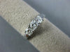 .64CT DIAMOND 14KT WHITE GOLD 3 STONE PAST PRESENT FUTURE ENGAGEMENT RING #1569