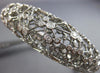 ESTATE LARGE 4.50CT DIAMOND 14KT WHITE GOLD 3D WEB ETOILE BEZEL BANGLE BRACELET