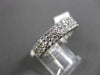 ESTATE 2.07CT ROUND DIAMOND 14KT WHITE GOLD ROUND THREE ROW ETERNITY FUN RING