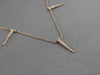 ESTATE .15CT ROUND DIAMOND 14KT ROSE GOLD 3D BY THE YARD SPIKY FLOATING PENDANT