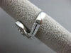 ESTATE LARGE .95CT ROUND BAGUETTE & MARQUISE DIAMOND 18KT WHITE GOLD 3D FUN RING