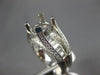 ESTATE EXTRA LARGE 1.56CT DIAMOND 14KT WHITE GOLD 3D  SEMI MOUNT ENGAGEMENT RING