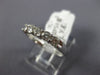 ESTATE .50CT DIAMOND 18KT WHITE GOLD 3D CLASSIC 5 STONE WEDDING ANNIVERSARY RING