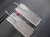 LARGE .35CT DIAMOND 14KT WHITE GOLD 3D MATTE & SHINY HAMMERED HANGING EARRINGS