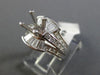 ESTATE WIDE .85CT DIAMOND 18KT WHITE GOLD 3D SEMI MOUNT ENGAGEMENT RING #2871