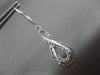 ESTATE .25CT DIAMOND 14KT WHITE GOLD 3D INFINITY LOVE KNOT LEVERBACK EARRINGS